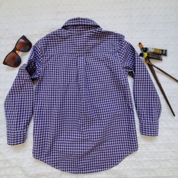 Ralph Lauren Button-Down Long Sleeve Checkered Shirt, Boys, Size 6 - Picture 3 of 8